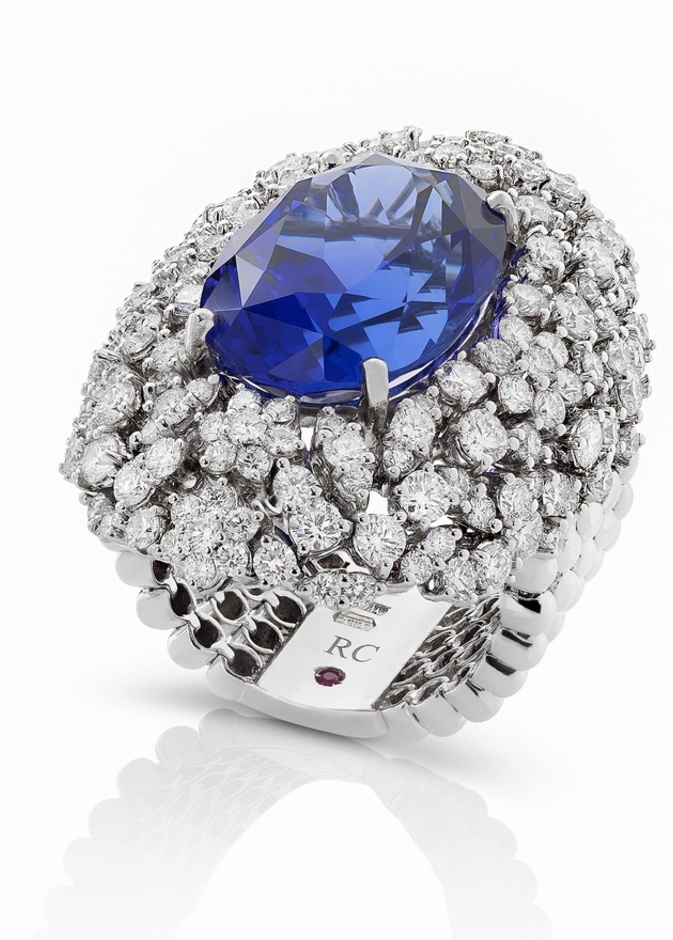 Mosaic Blue Sapphire Pendant 