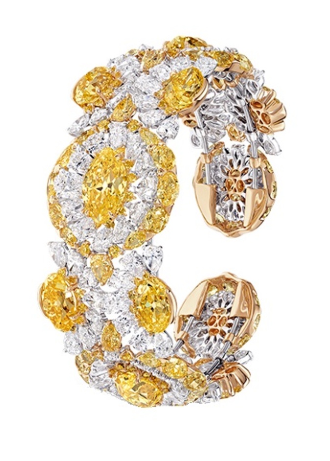 الالماس الأصفر في اسوارة من ديفيد موريس David Morris