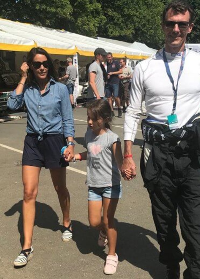 الأمير يواكيم وزوجته في سباق الجائزة الكبرى التاريخي لكوبنهاجن