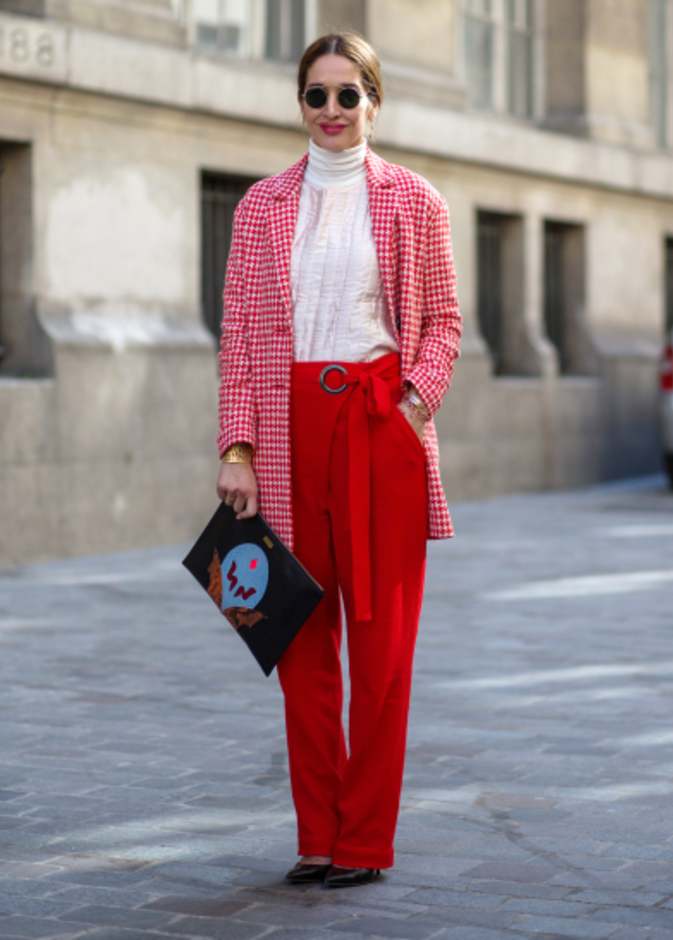 بنطلون أزرق قماشي من Acne Studios 