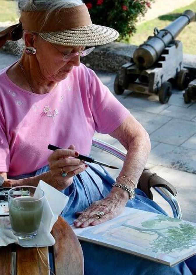 الملكة مارغريت الجديدة في قصر Cayx