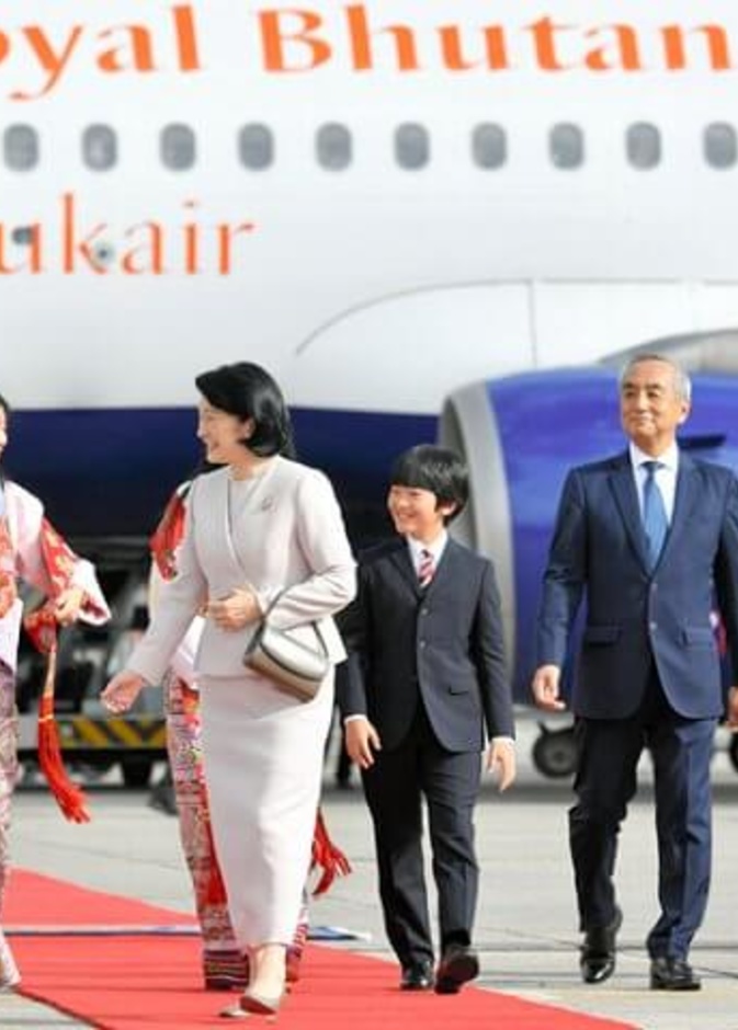 ولي عهد اليابان وعائلته في زيارة خاصة إلى بوتان