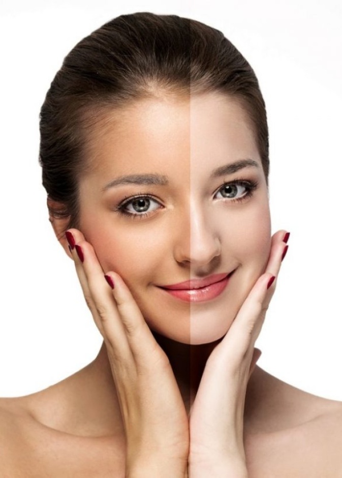 استخدمي مسحوق البرونزي على الوجه وانحاء البشرة للحصول على اللون الاسمر