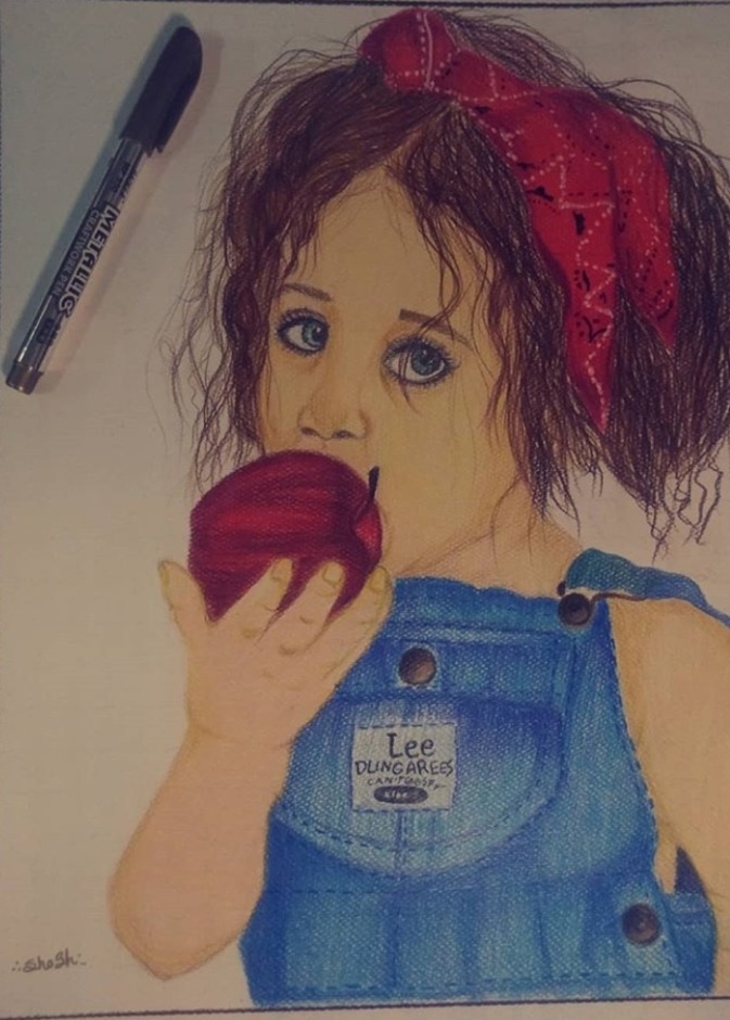 من رسومات الرسامة شريفه الشهراني