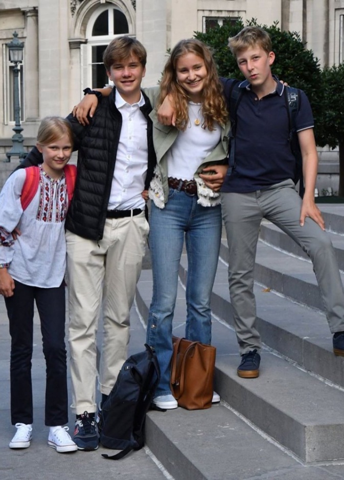  نشر البلاط الملكي البلجيكي صورة جديدة لأبناء ملك وملكة بلجيكا