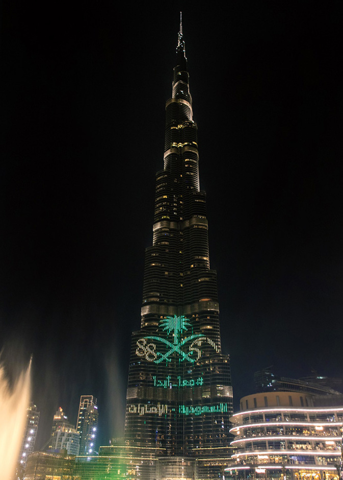 هكذا تحتفي دبي بضيوفها من المملكة في اليوم الوطني السعودي 89