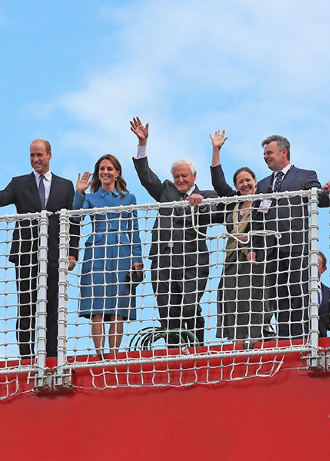 الأمير وليام وكيت ميدلتون يزوران بيركينهيد