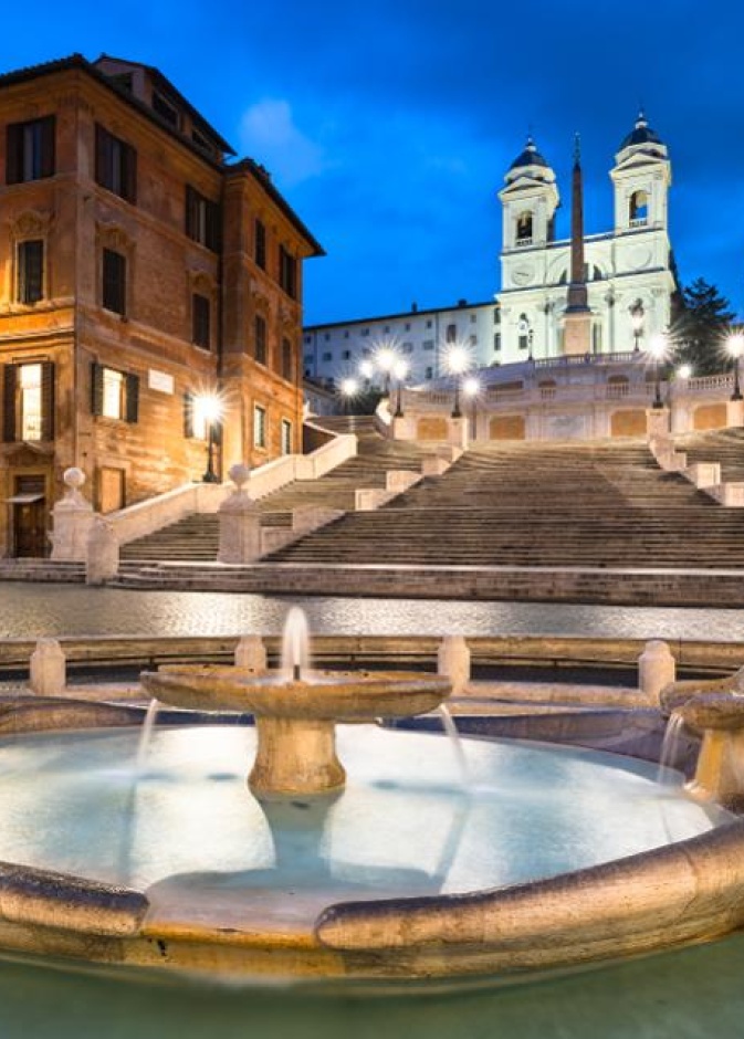 السلالم الإسبانية الرائعة في روما