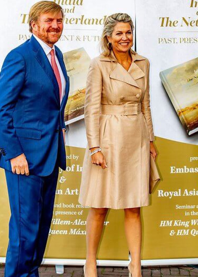 ملك وملكة هولندا في ندوة الهند وهولندا