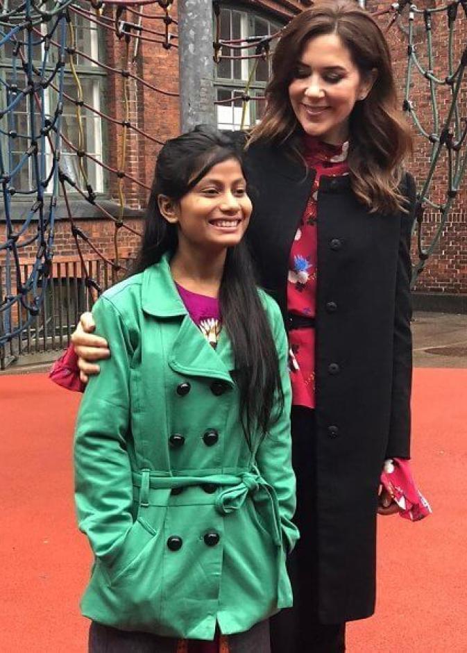 الأميرة ماري تقابل الناشطة البنجالية فرزانا