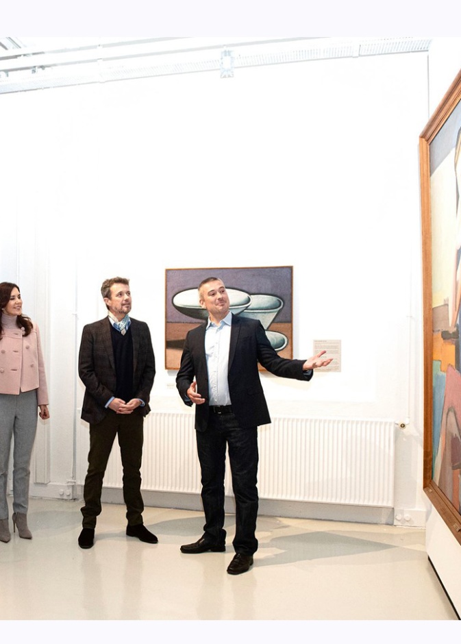 الأمير فريدريك والأميرة ماري يزوران متحف فني في أودنس