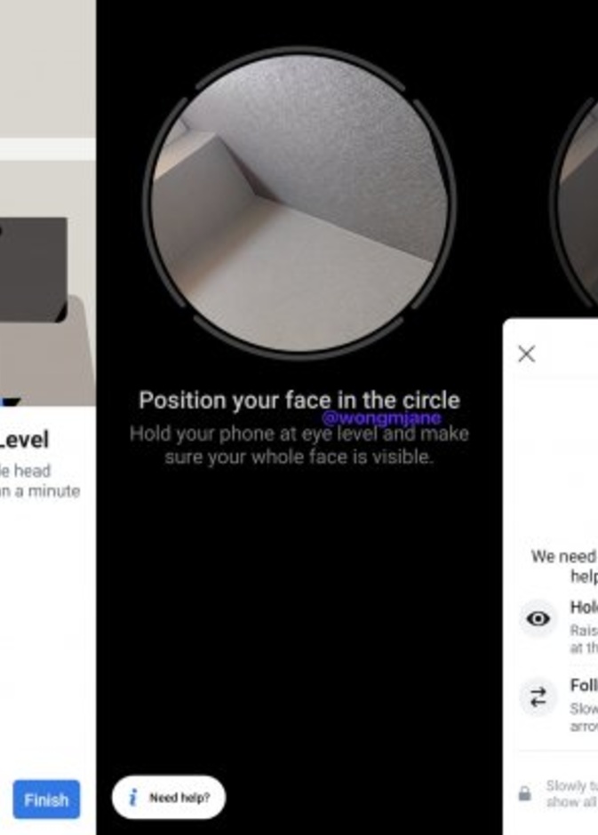  فيسبوك ستطلب تطلب من المستخدمين أخذ صورة ذاتية في اتجاهات مختلفة للتأكد من الهوية