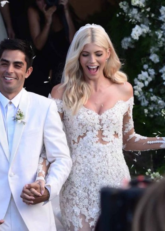فستان زفاف زهير مراد يخطف الانظار في حفل زفاف ديفون وندسور