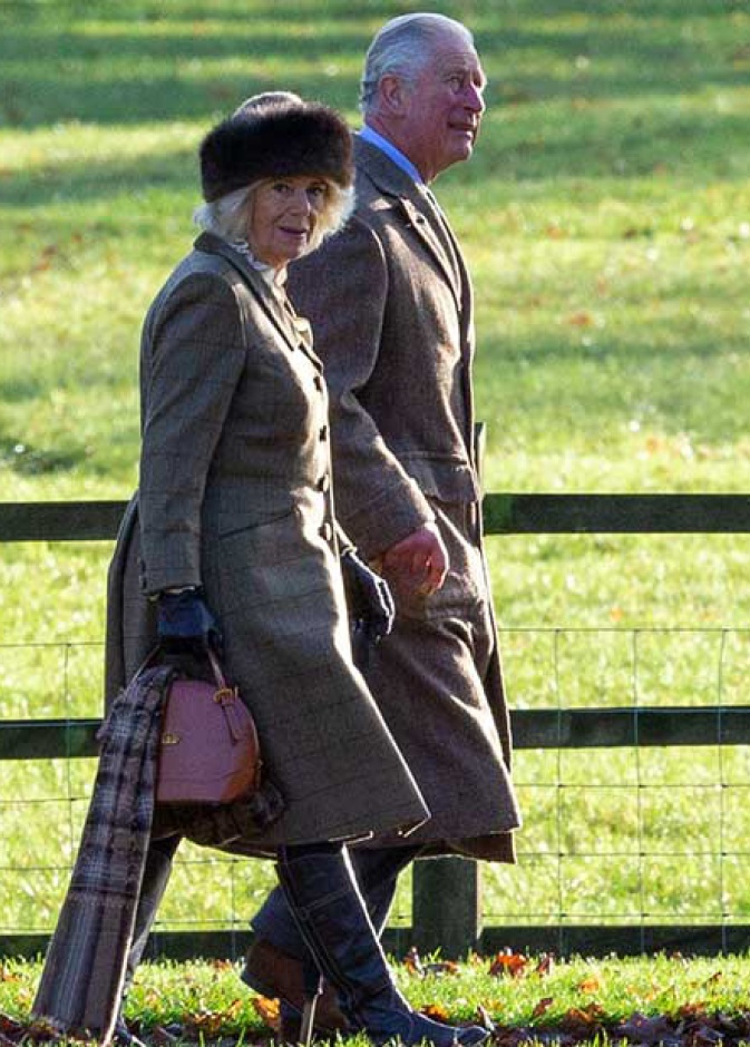  أحد ظهور للأمير تشارلز ودوقة كورنوال في ساندرينجهام