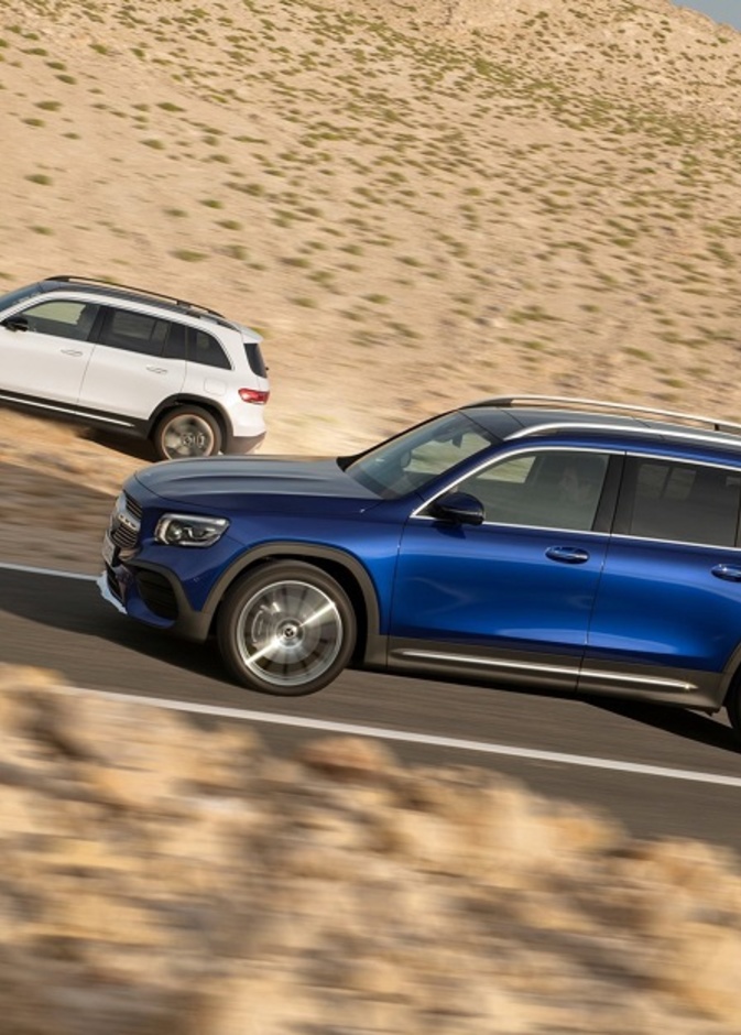 أطلقت مرسيدس طرازها الجديد GLB المنتمي للفئة المدمجة من السيارات الرياضية المتعددة الاستخدامات