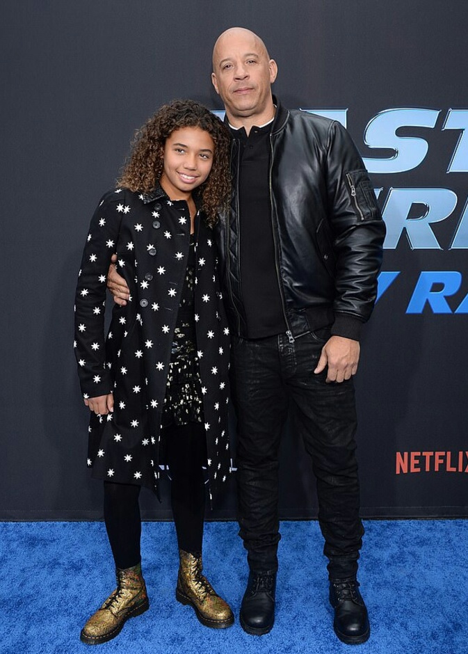 فين ديزل و ابنته 