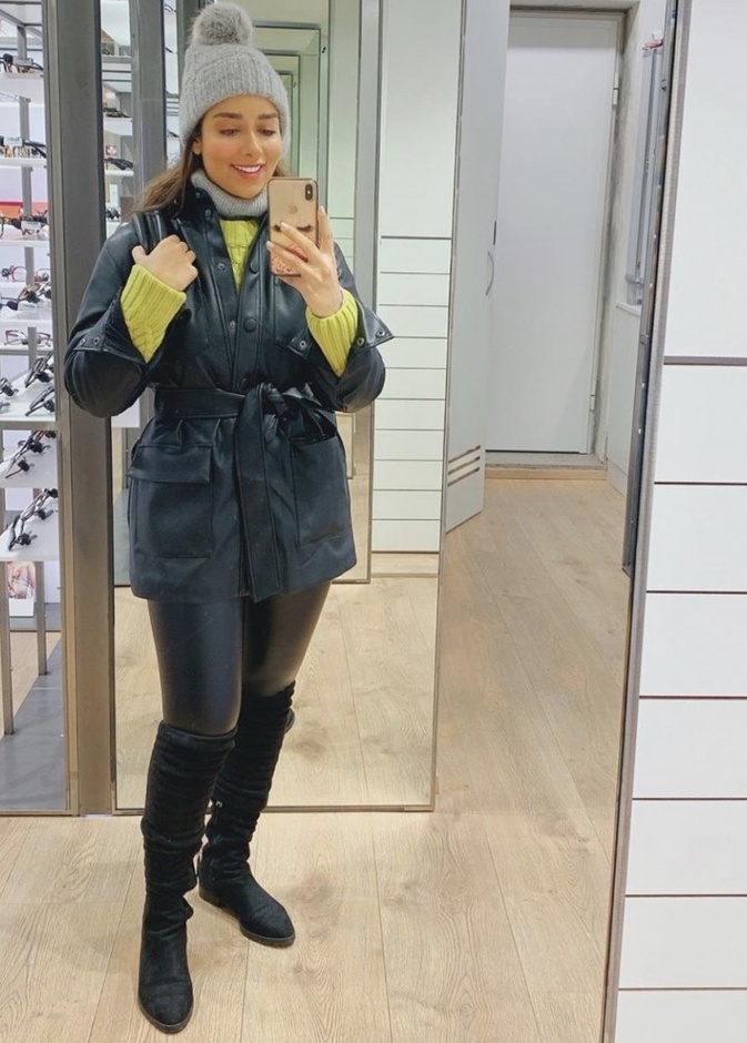 بلقيس فتحي مستعدة لفصل الشتاء مع هذه الإطلالة الجديدة