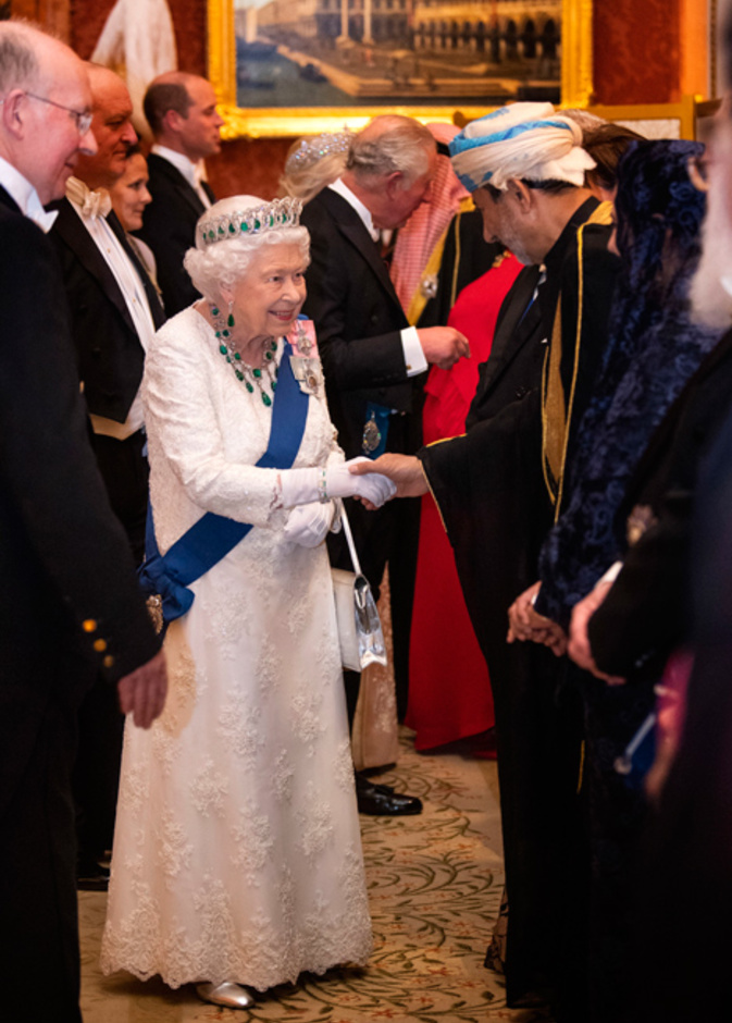 الملكة اليزابيث في حفل Diplomatic Corps السنوي في قصر باكنغهام