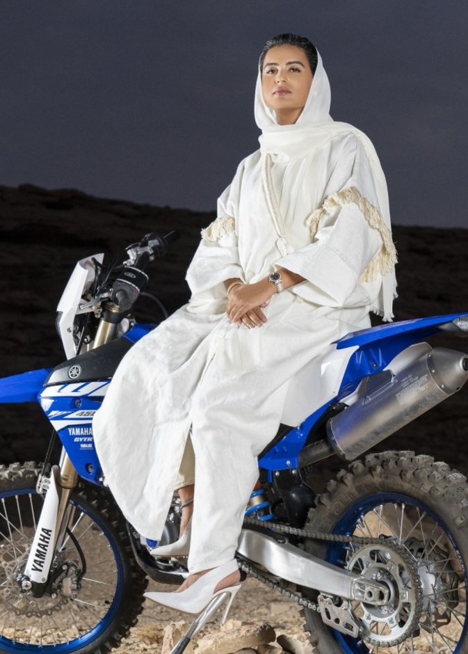 راكبة الدراجات النارية مشاعل ناصر العبيدان 