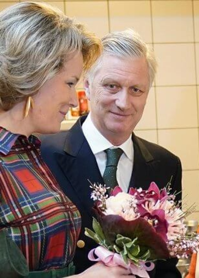 ملك وملكة بلجيكا يزوران ملجأ للمشردين في نامور