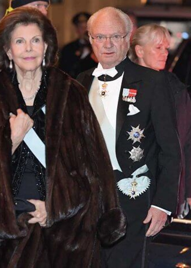  الملك كارل الرابع عشر غوستاف والملكة سيلفيا