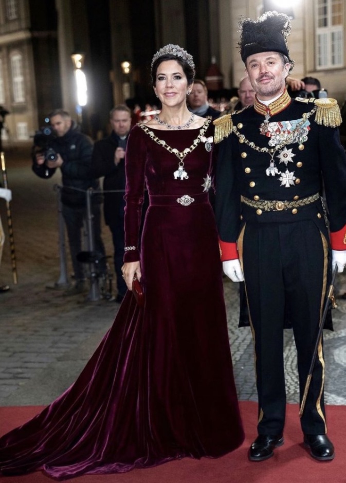 الأميرة ماري وولي عهد الدنمارك زوجها فريدريك في كوبنهاجن