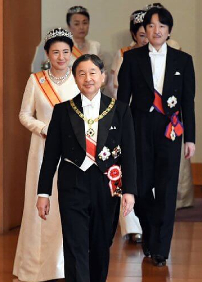 العائلة الإمبراطورية اليابانية تستضيف حفل استقبال بمناسبة بداية العام الجديد