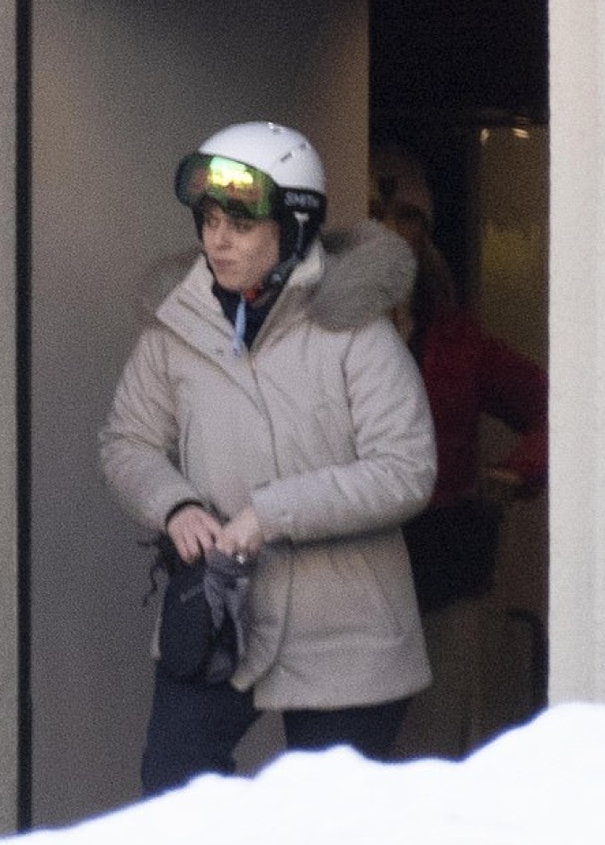 الأميرة بياتريس في عطلة تزلج في سانت موريتز