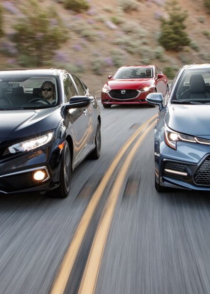 سيارات هوندا سيفك تويوتا كورولا ومازدا3