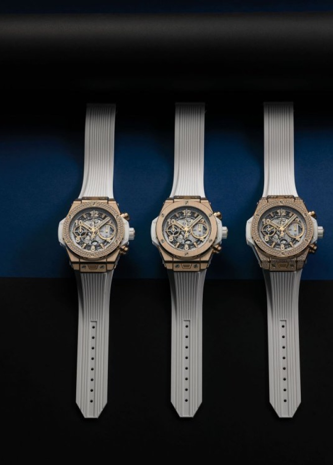 ساعة هوبلو الجديدة تتزين بالأبيض 