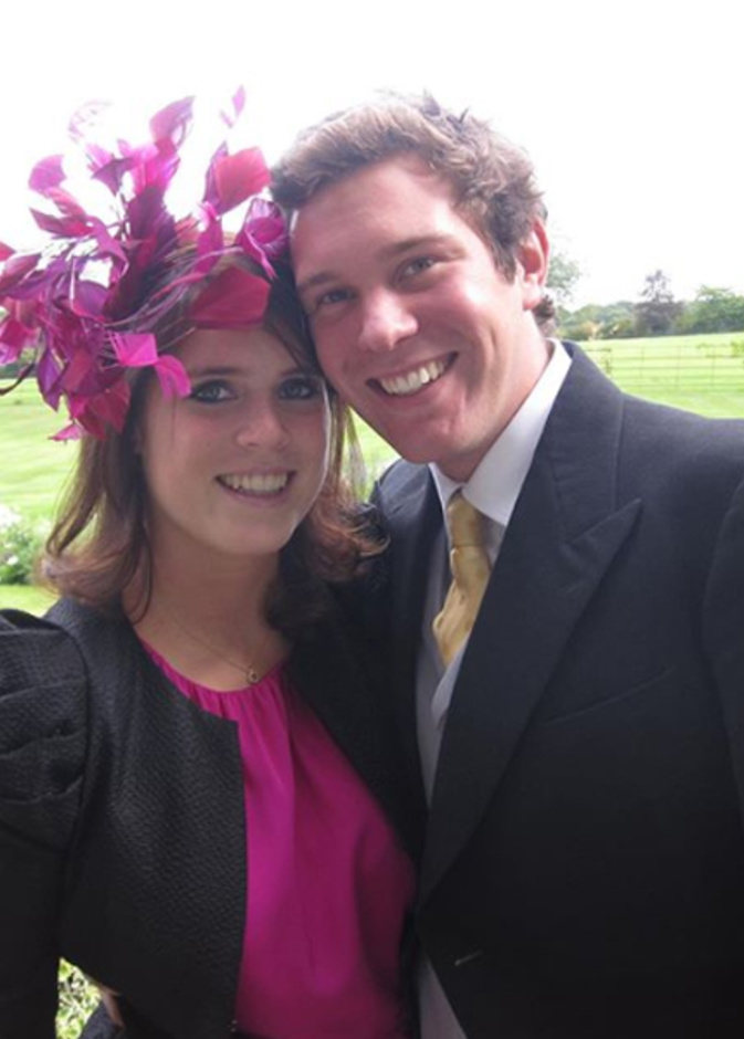 الأميرة يوجين بصحبة زوجها