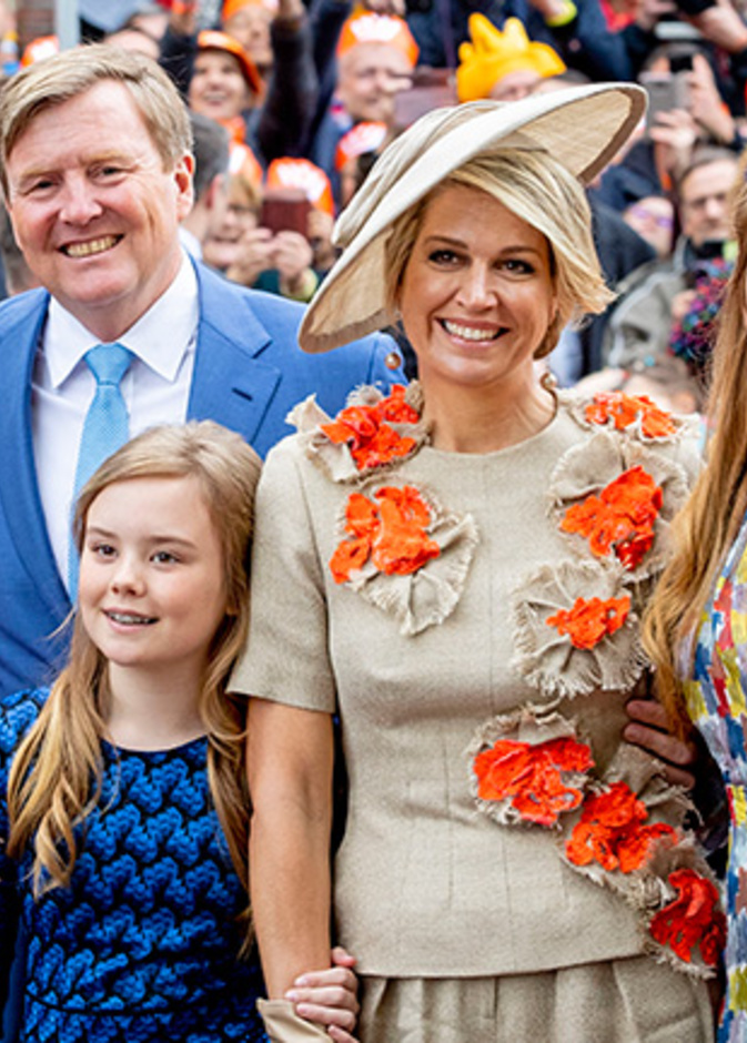 ملك هولندا مع زوجته الملكة ماكسيما 