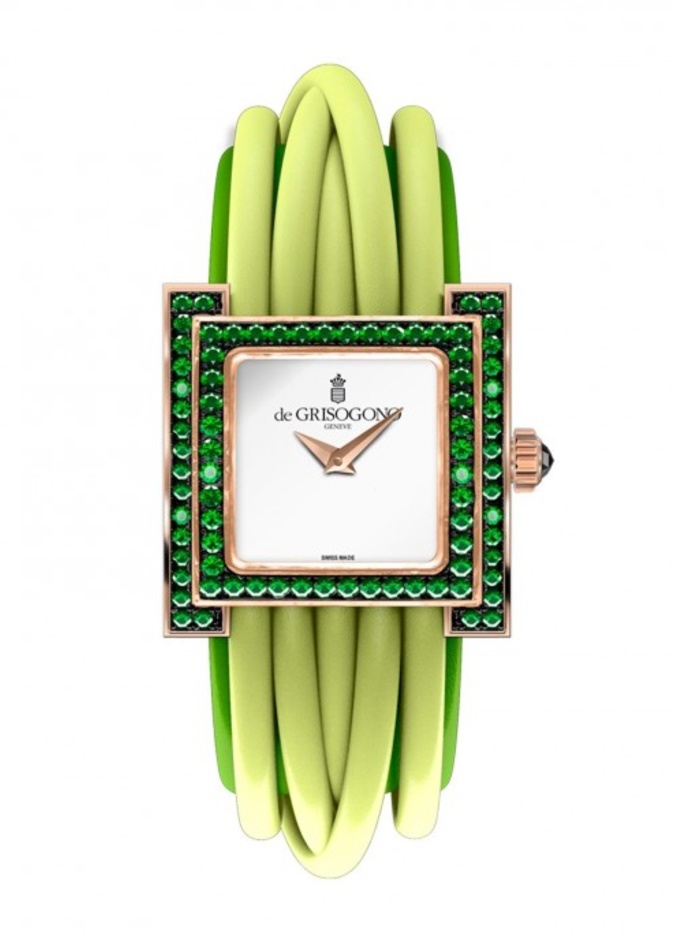 ساعات نسائية بالأحجار الكريمة الملونة