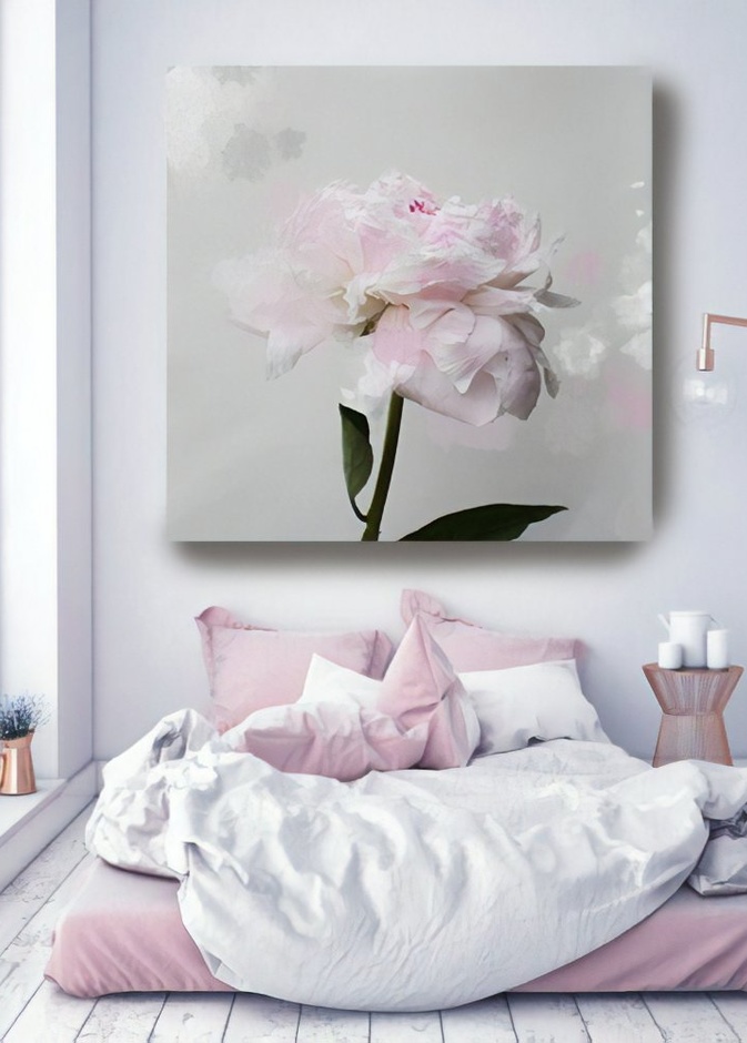 أحواض النباتات الخضراء مع الشموع العطرية لديكورات غرفة نوم حالمة ورومانسية