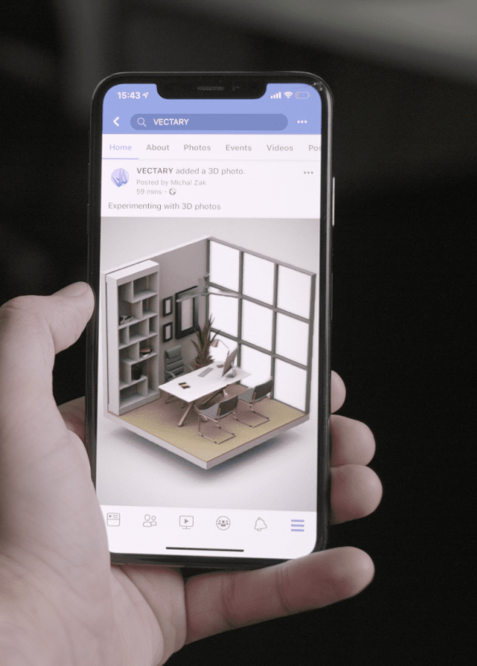فيسبوك تطلق ميزة تصوير صور 3D بالهواتف الأحادية الكاميرا