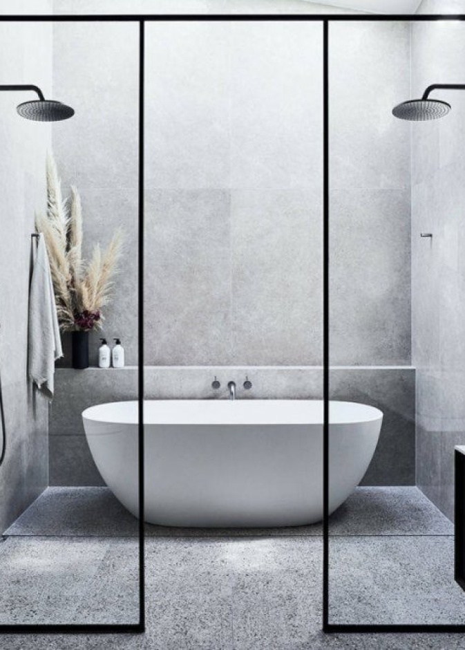 البساطة شكل من أشكال الديكورات العصرية للحمامات