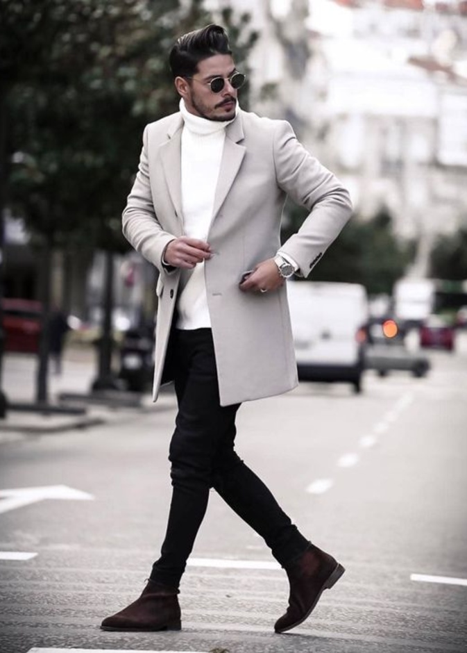 ألوان كلاسيكية أنيقة بستايل جذاب بالمعطف والجينز الضيق