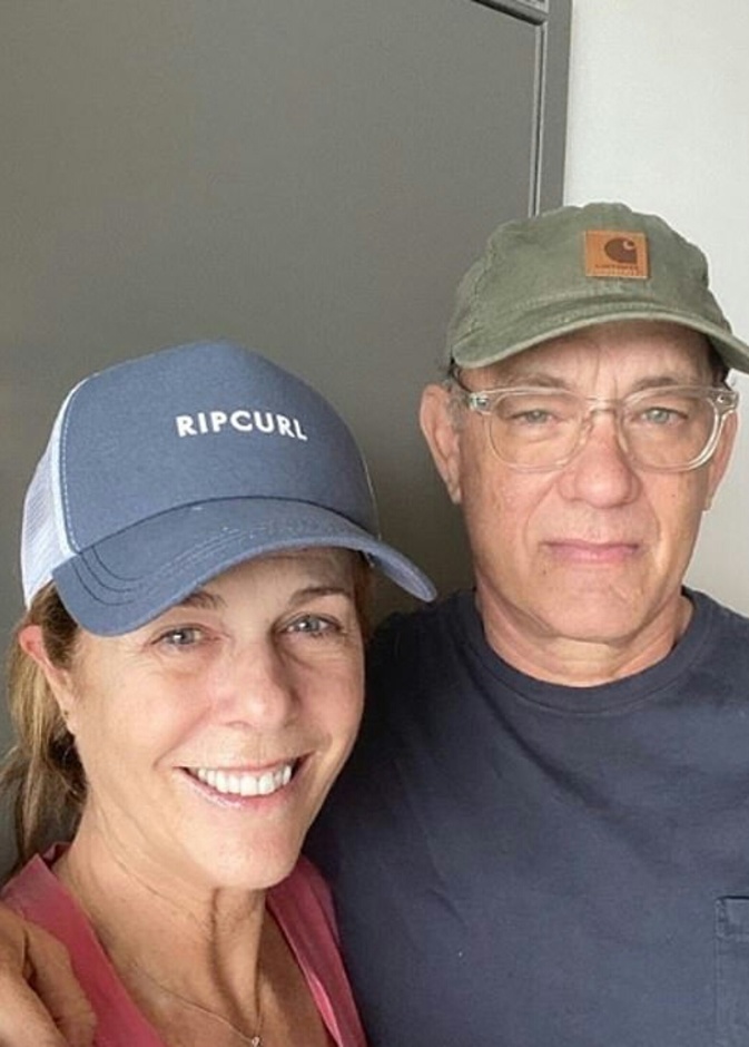 توم هانكس و زوجته ريتا ويلسون 