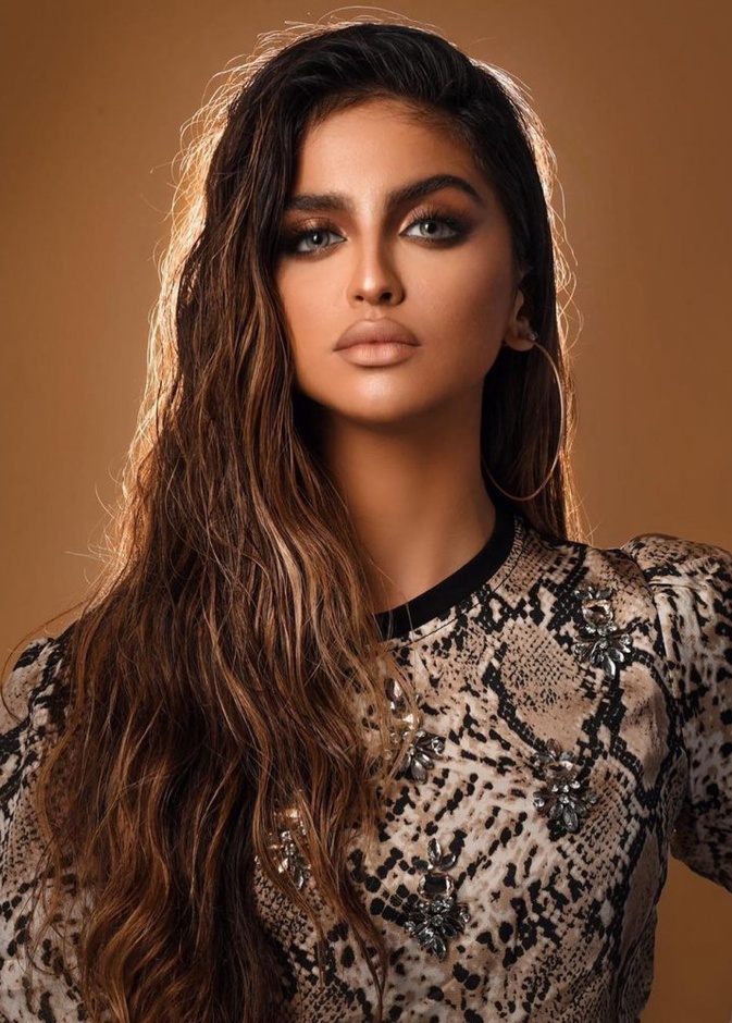 مكياج حلا الترك برونزي لماع