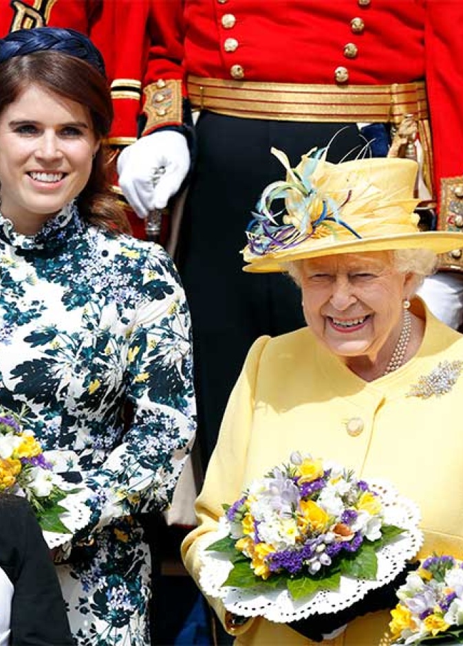 ملكة بريطانيا والأميرة يوجين