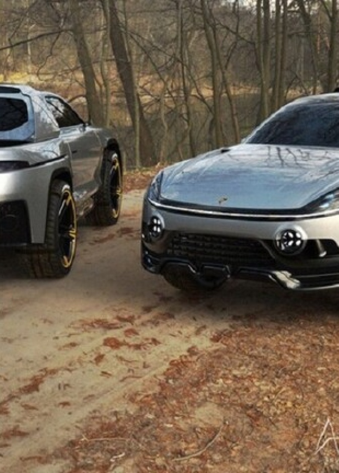 صور مسربة لسيارة بورش بيك آب الجديدة