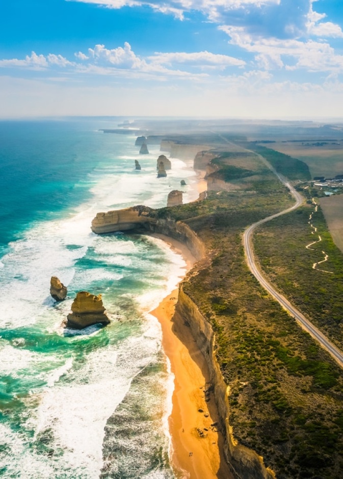 اكتشف طريق المحيط العظيم في استراليا