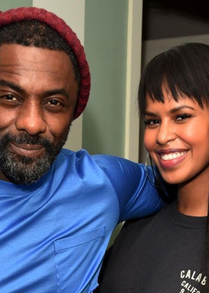 إدريس ألبا وزوجته