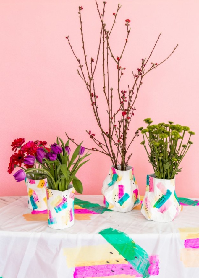 أفكار بسيطة لتزيين المنزل بالورد 