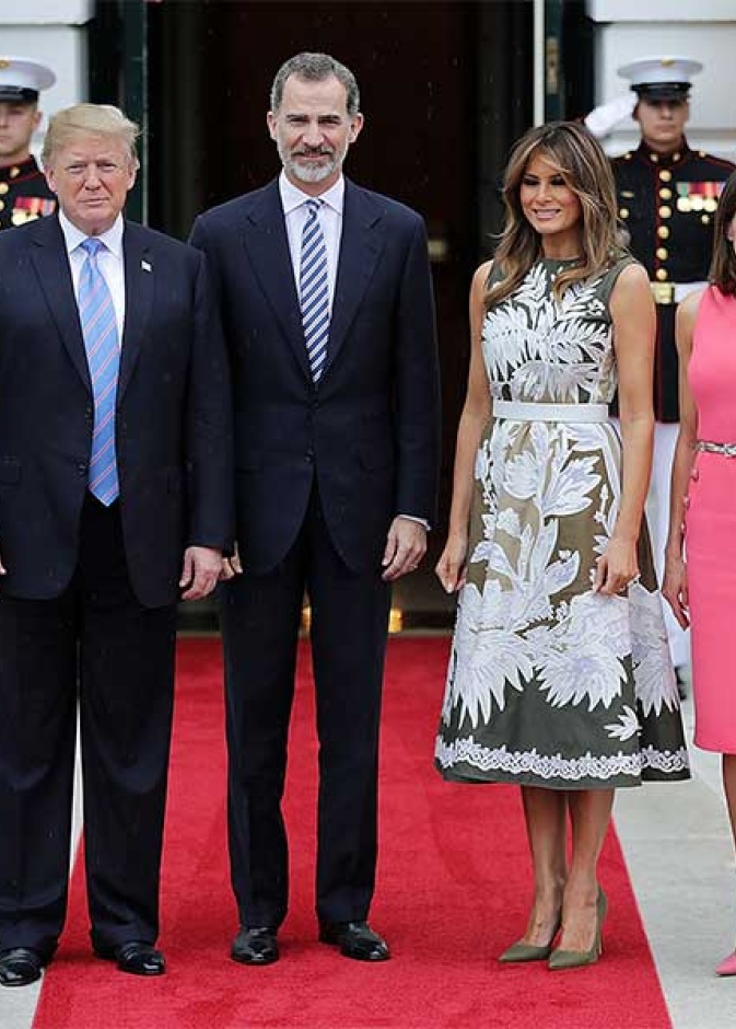 ملك وملكة إسبانيا يؤجلان استقبال رئيس الولايات المتحدة الأمريكية وزوجته بسبب كورونا