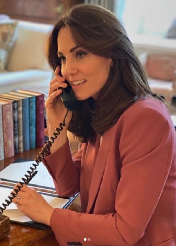 كيت ميدلتون تعمل من منزلها خلال أزمة كورونا 