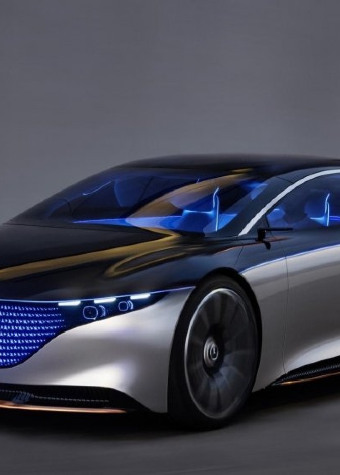 تصميم مميز لسيارة مرسيدس الكهربائية
