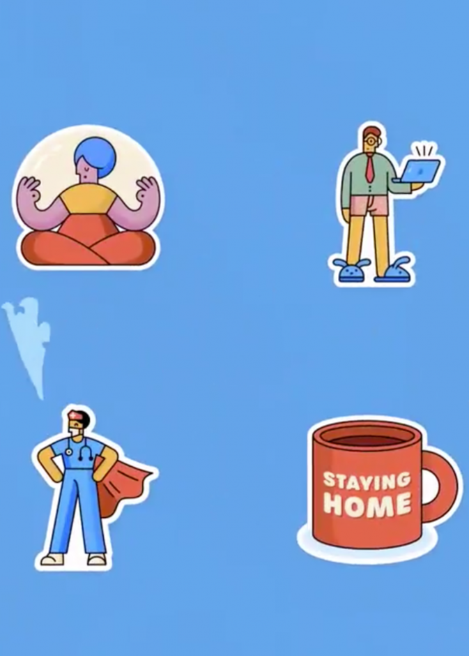 أطلقت واتساب ملصقات جديدة لتعزيز التباعد الاجتماعي اثناء فيروس كورونا بالتعاون مع منظمة الصحة العالمية