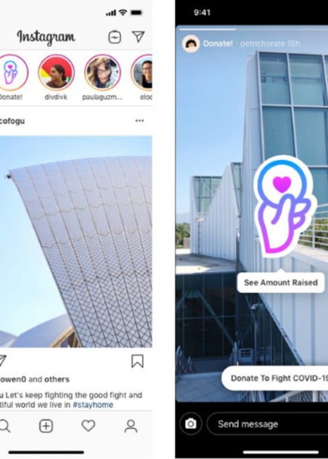  انستقرام تقدم طريقة جديدة تتيح للمستخدمين جمع التبرعات لصالح المنظمات غير الربحية عبر ميزة البث المباش
