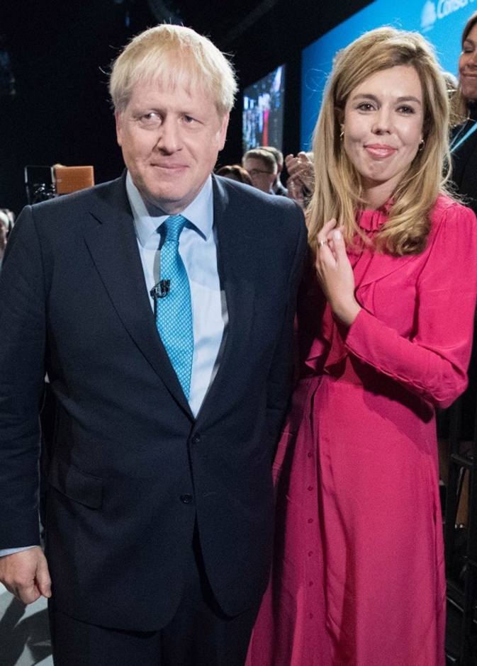 بوريس جونسون وحبيبته 